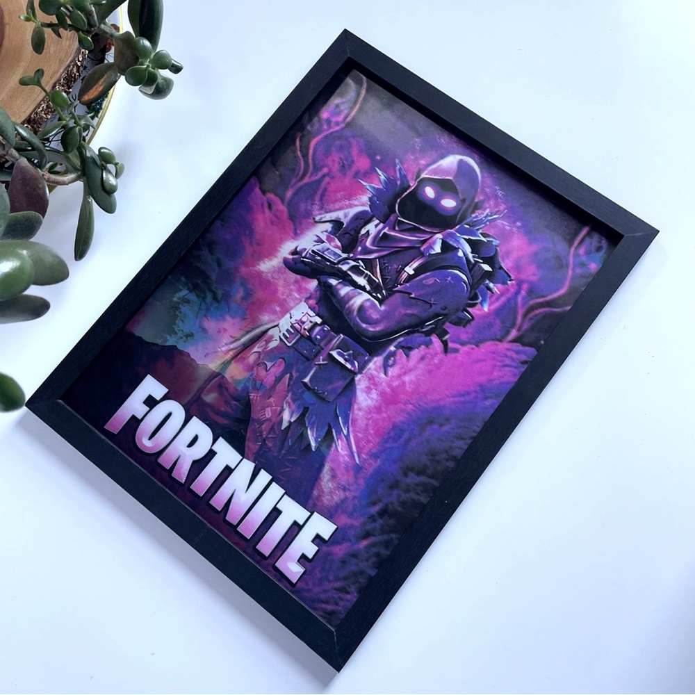 Fortnite Hologram 3D Framed Picture |  12 x 16